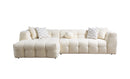 Ivy Ivory Boucle LAF 110" Sectional