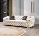 Lupino Ivory Velvet Sofa 98" & Loveseat 79"