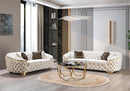Lupino Ivory Velvet Sofa 98" & Loveseat 79"