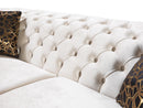 Lupino Ivory Velvet Sofa 98" & Loveseat 79"