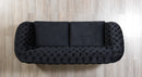 Lupino Black Velvet Sofa 98" & Loveseat 79"