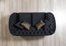 Lupino Black Velvet Sofa 98" & Loveseat 79"