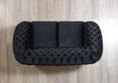 Lupino Black Velvet Sofa 98" & Loveseat 79"