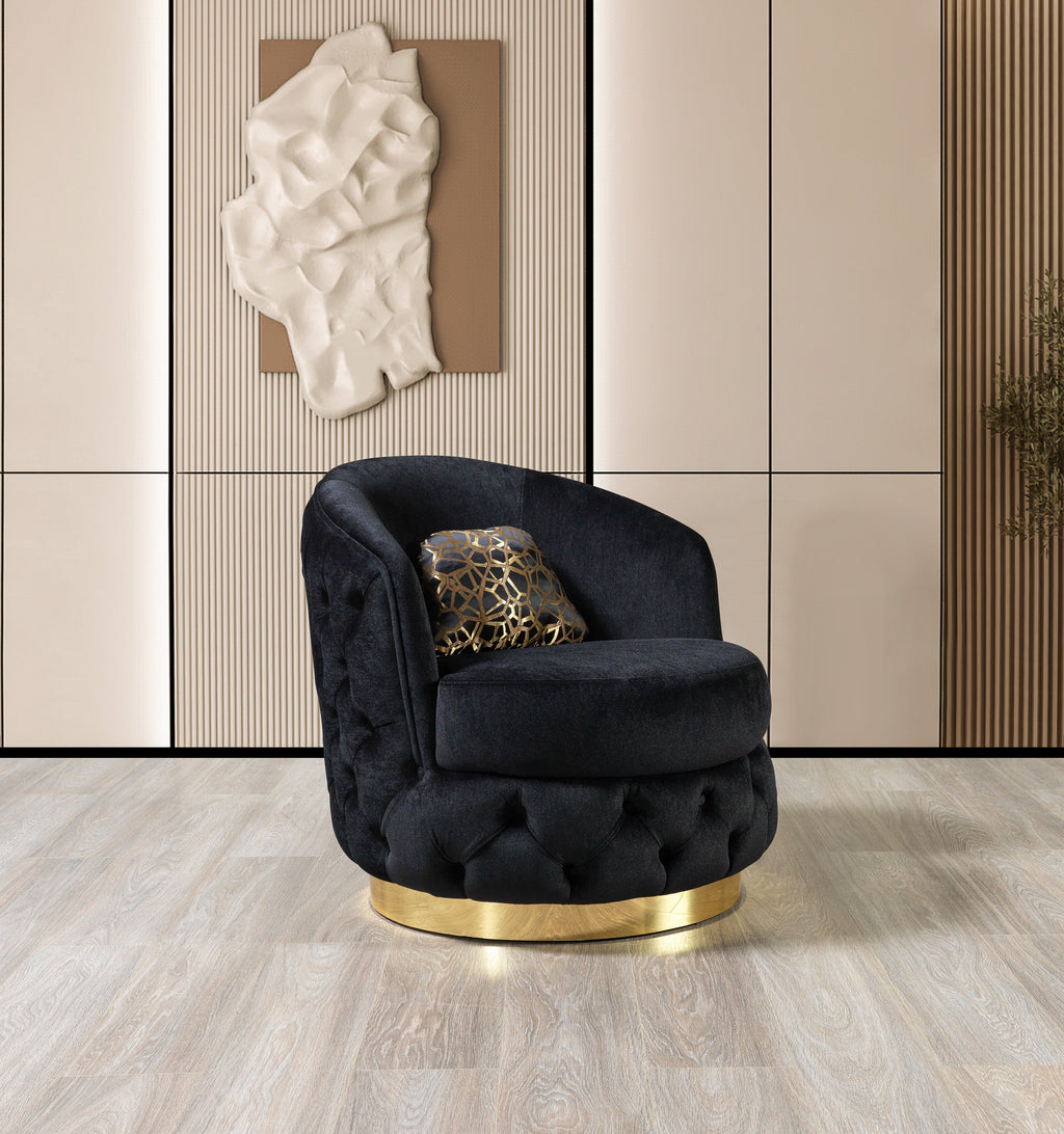 新品！unoaウノア【Glossy-Air veil-】Velour-Kuro- Lupino Black Velvet Chair – Nova Furniture