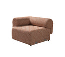 Lena Orange Boucle 3-Piece Curved 145" Sectional