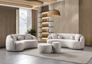 Bonita Ivory Velvet Sofa 91" & Loveseat 81"