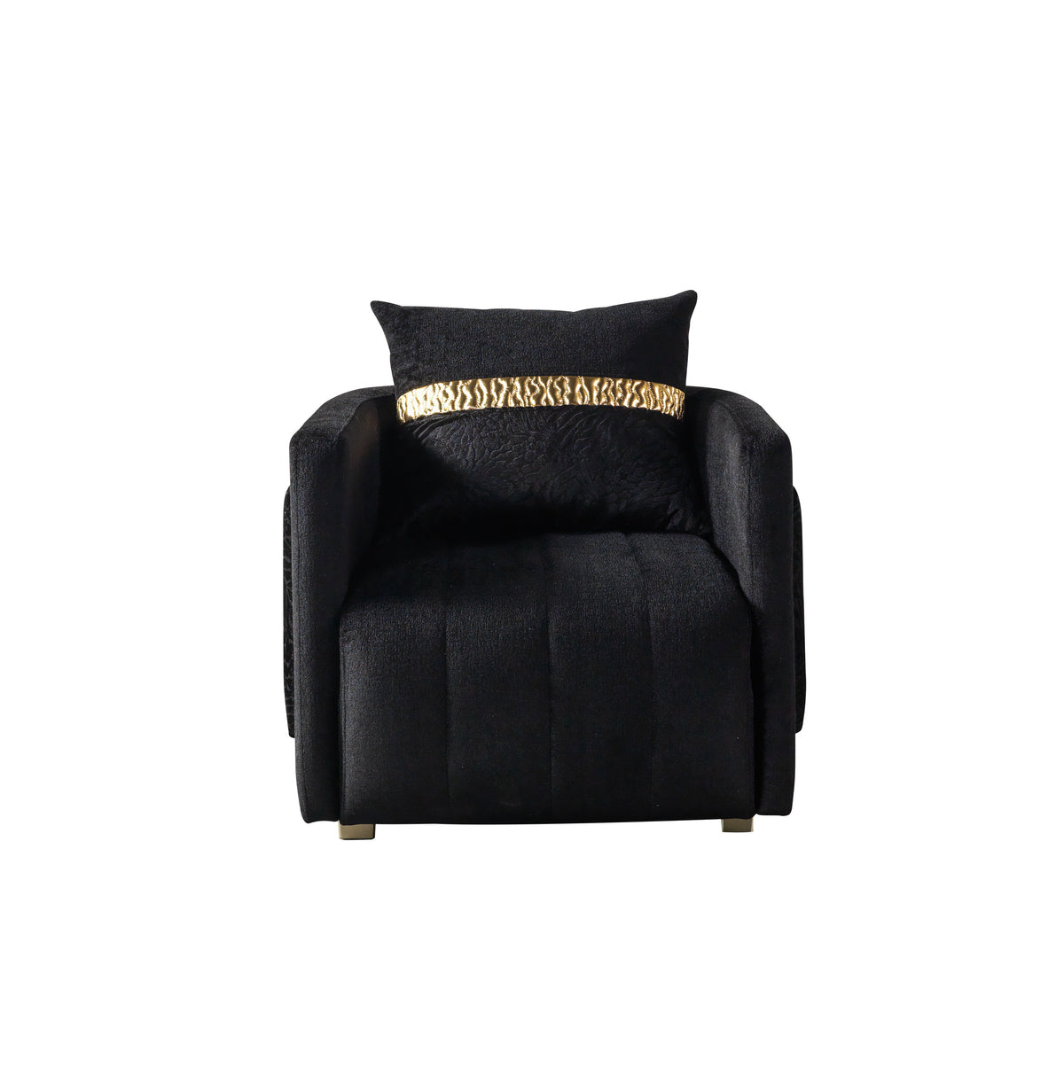 Carlina Black Velvet Sofa & Loveseat