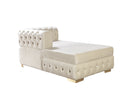 Matilda Ivory Velvet Double Chaise Sectional