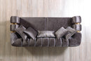 Santana Smoke Velvet Sofa 89" & Loveseat 69"