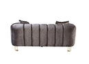 Santana Smoke Velvet Sofa 89" & Loveseat 69"