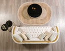 Fanci Ivory Velvet Sofa 94" & Loveseat 82"