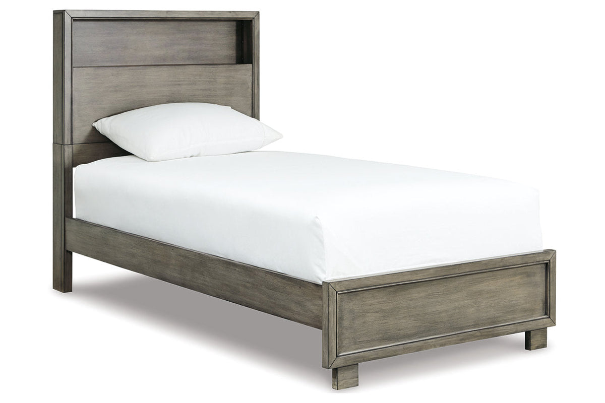 Arnett Gray Twin Bookcase Bed - SET | B552-53 | B552-83 - Nova Furniture