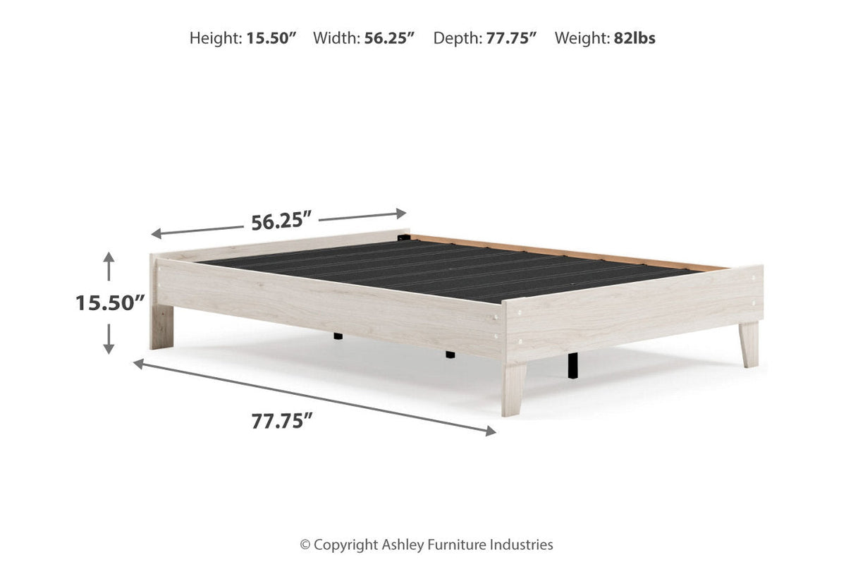Socalle Light Natural Full Platform Bed - EB1864-112 - Nova Furniture