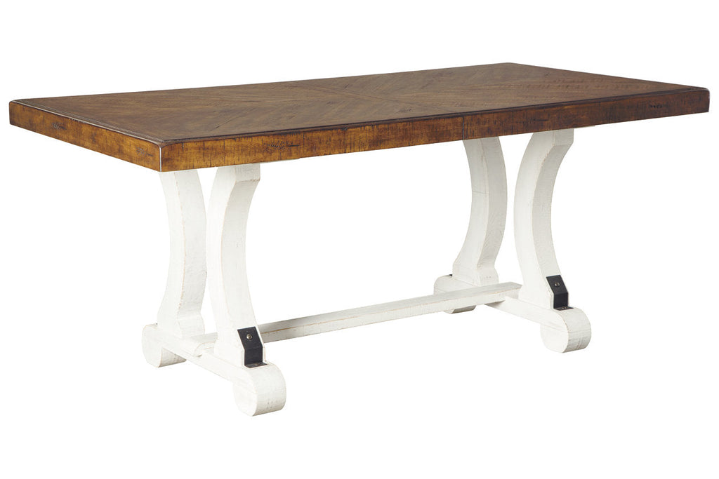 Valebeck White/Brown Dining Table Nova Furniture
