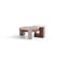 674 Walnut-Travertine Coffee with End Table