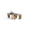720 Gold 3 Pc Coffee Table Set