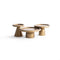 950 Gold 3 Pc Coffee Table Set