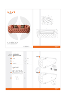 Lupino Gray Velvet Loveseat 79"