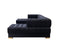 Ariana Black Velvet Double Chaise Sectional