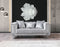 Santana Silver Velvet Loveseat