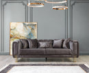 Santana Smoke Velvet Sofa