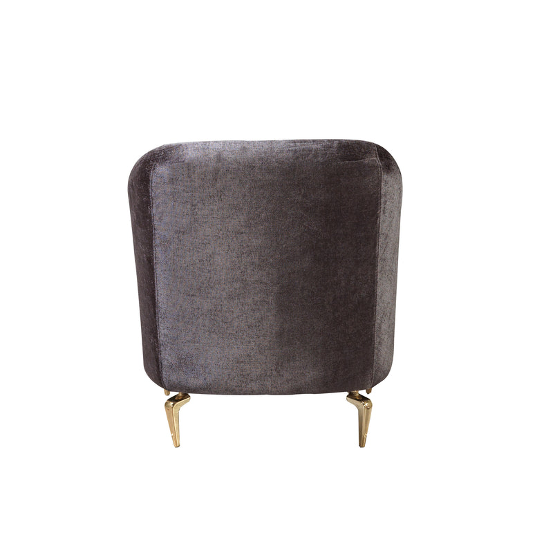 Santana Smoke Velvet Sofa 89" & Loveseat 69"