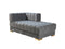 Ariana Gray Velvet Double Chaise Sectional