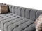 Ariana Gray Velvet Double Chaise Sectional