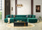 Ariana Green Velvet Double Chaise Sectional