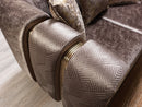 Santana Coffee Velvet Sofa
