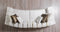 Michelle Ivory Velvet 2-Piece Curved 118" Sectional