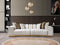 Michelle Ivory Velvet 2-Piece Curved 118" Sectional