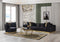 Michelle Black Velvet 2-Piece Curved 118" Sectional