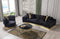 Michelle Black Velvet 2-Piece Curved 118" Sectional