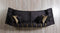 Michelle Black Velvet 2-Piece Curved 118" Sectional