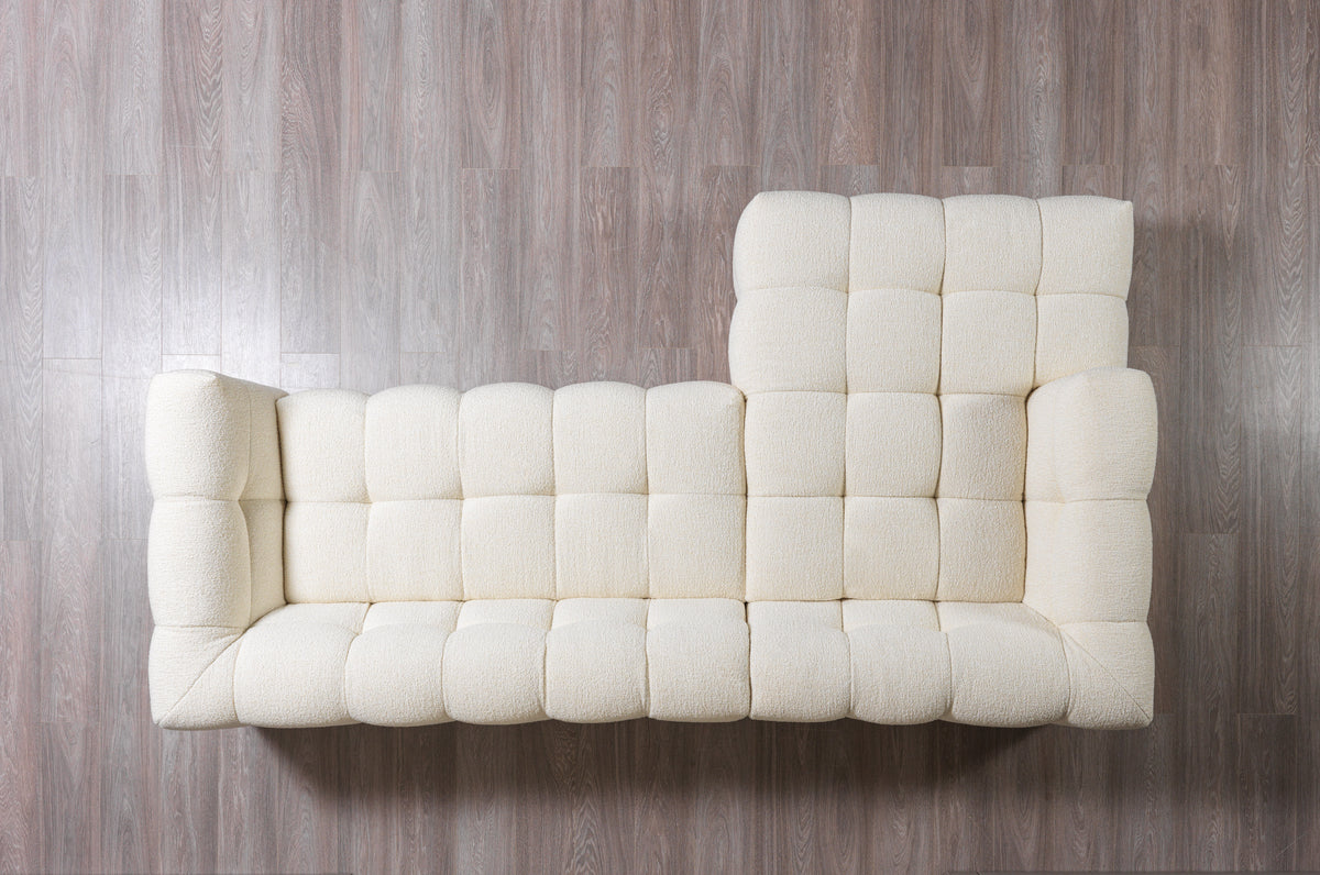 Ivy Ivory Boucle LAF 110" Sectional