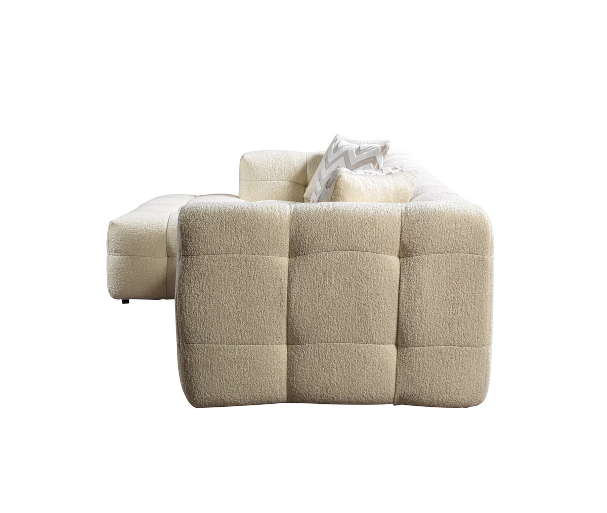 Ivy Ivory Boucle LAF 110" Sectional