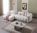 Lis Ivory Boucle LAF 115" Sectional