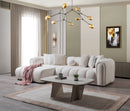 Lis Ivory Boucle LAF 115" Sectional