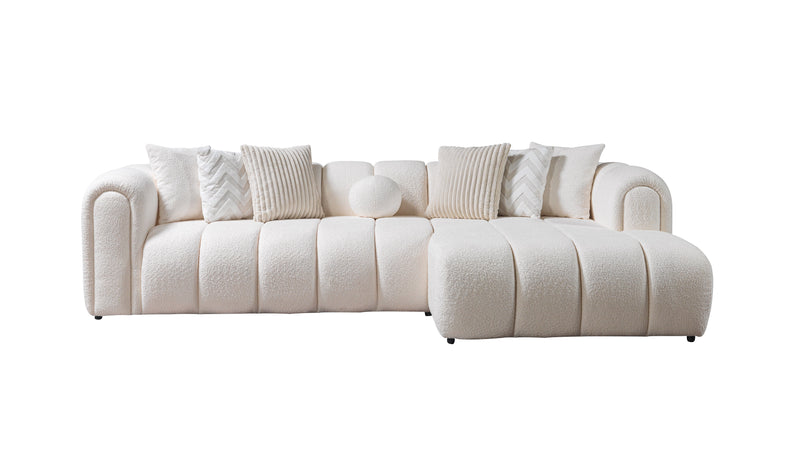 Lis Ivory Boucle RAF Sectional