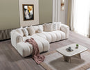 Lis Ivory Boucle LAF 115" Sectional