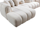 Lis Ivory Boucle LAF 115" Sectional