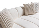 Lis Ivory Boucle LAF 115" Sectional