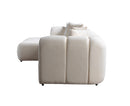 Lis Ivory Boucle LAF 115" Sectional