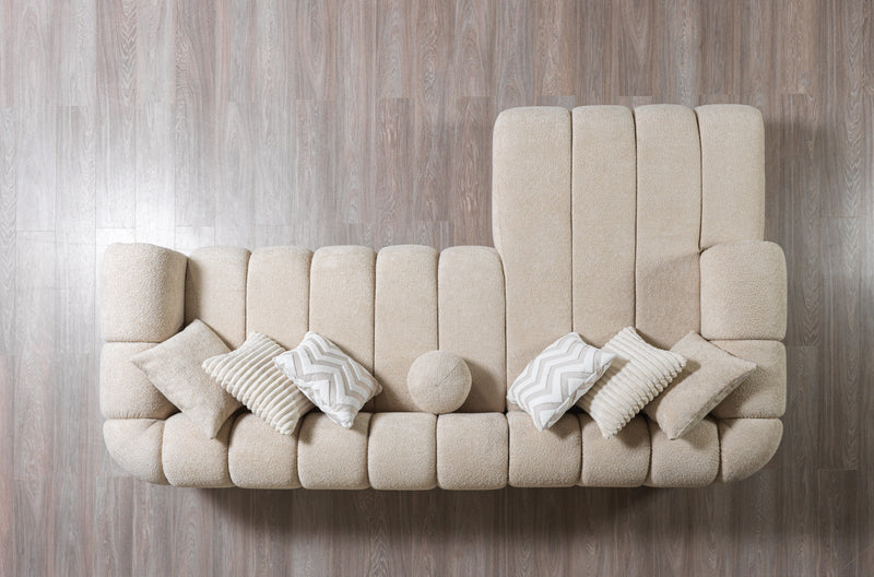 Lis Sand Boucle LAF 115" Sectional