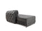 Jessie Gray Velvet  Double Chaise Sectional