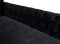 Jessie Black Velvet  Double Chaise 138" Sectional