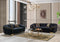 Lupino Black Velvet Sofa & Loveseat