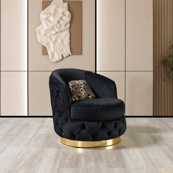 Lupino Black Velvet Chair – Nova Furniture