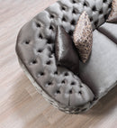 Lupino Gray Velvet Loveseat 79"